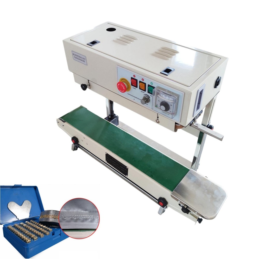 110v Continuous Sealing Machine FR-770 Sealer Embosser Packing Date Printer