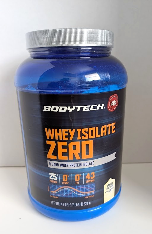 Bodytech Whey Isolate Zero Carb 43 Serving Protein 2.7 LBS
