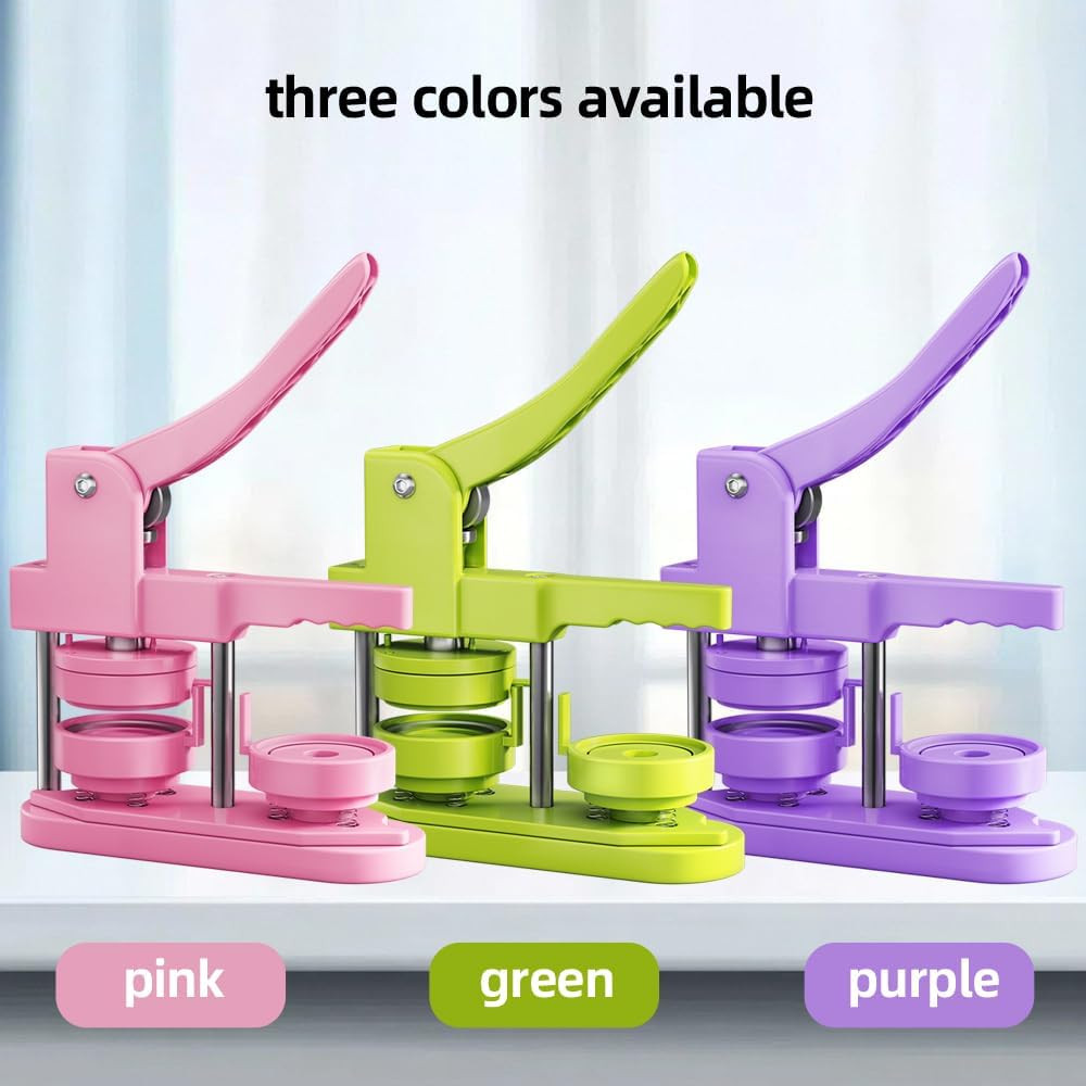 58Mm Button Maker Machine Kit, Installation-Free Button Pin Maker & Pin Maker Ma