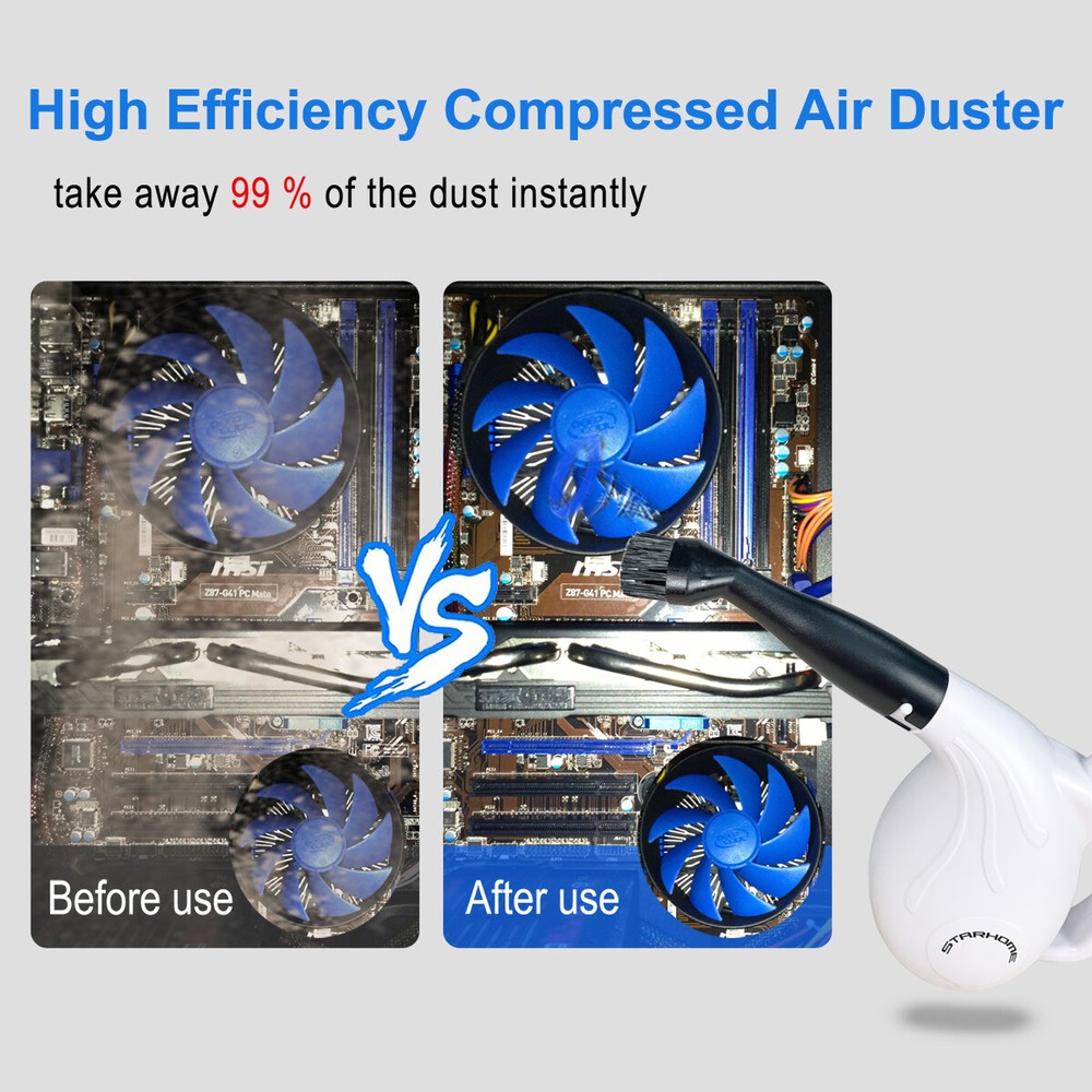 IT Dusters CompuCleaner Electric Air Duster Blower for Clean Laptop, Console PC