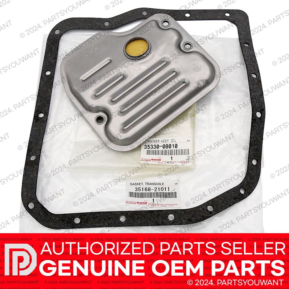 GENUINE Toyota Lexus OEM Auto Transmission Oil Strainer Filter + Oil Pan Gasket