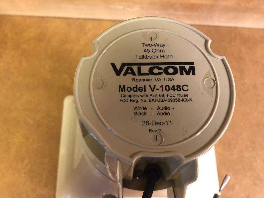 Valcom V-1048C Talkback Paging Horn - Beige