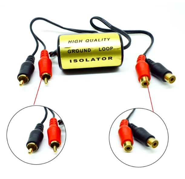 RAPTOR GL15 GOLD RCAs GROUND LOOP ISOLATOR *D10