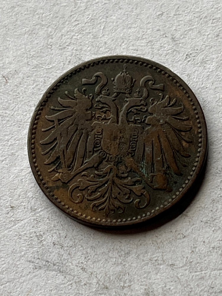 1894 Austria 2 Heller