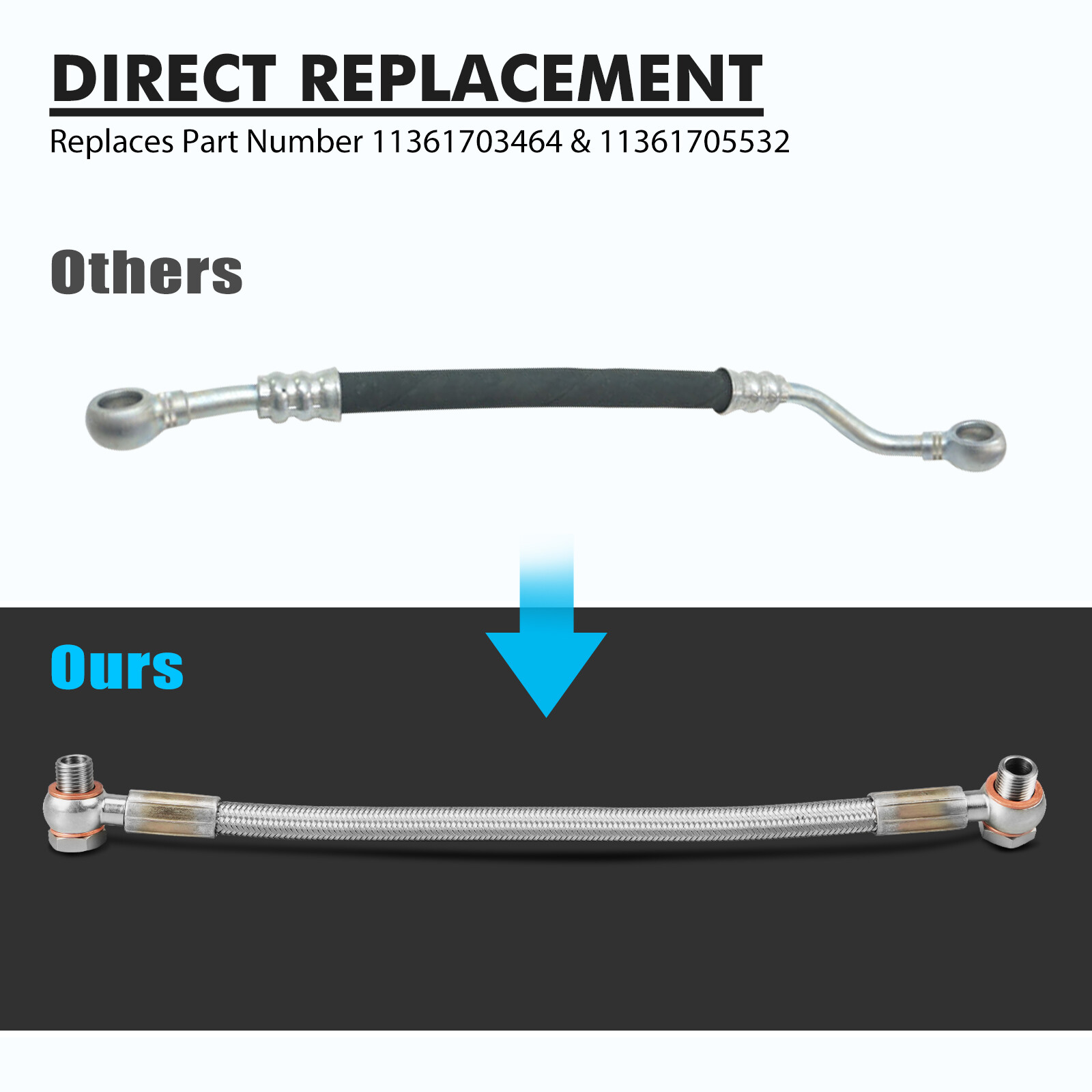 Upgraded Vanos Oil Supply Line For BMW E36 E46 E39 E85 Z3 Z4 M52 M54 11361705532