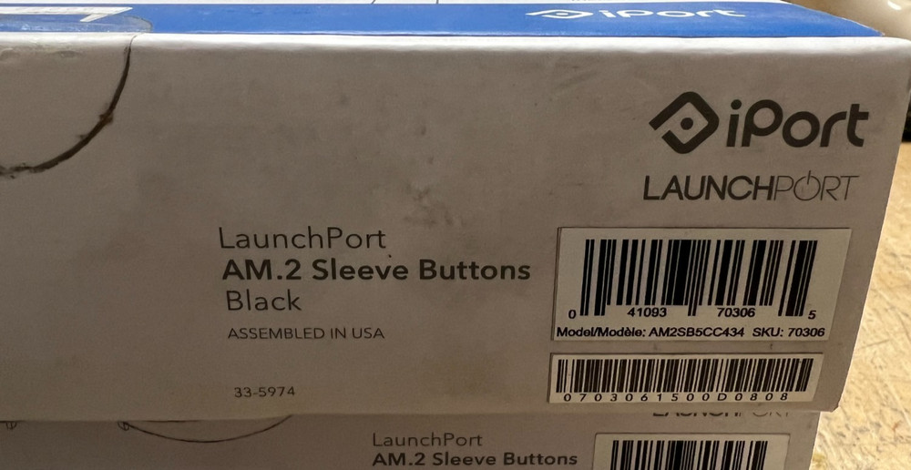 LaunchPort AM.2 Sleeve Buttons Only – Black