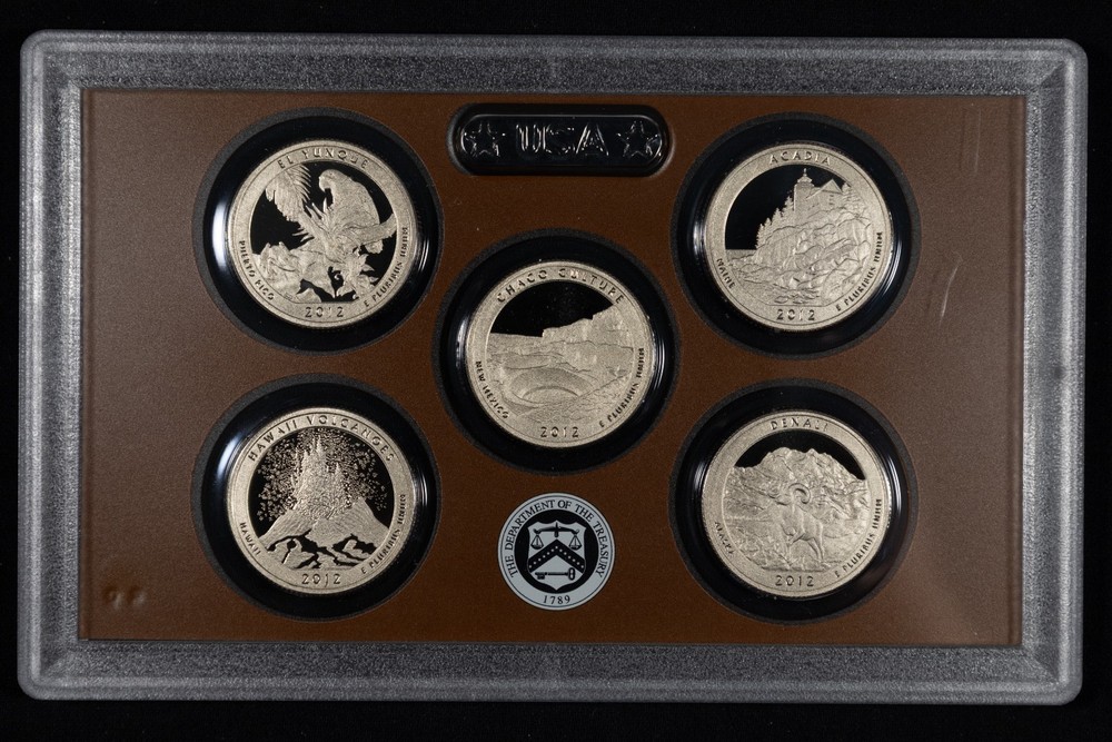 2012 "S" U.S. Mint Clad Uncirculated PROOF Set (14 Coin) Box & COA ECC&C, Inc.