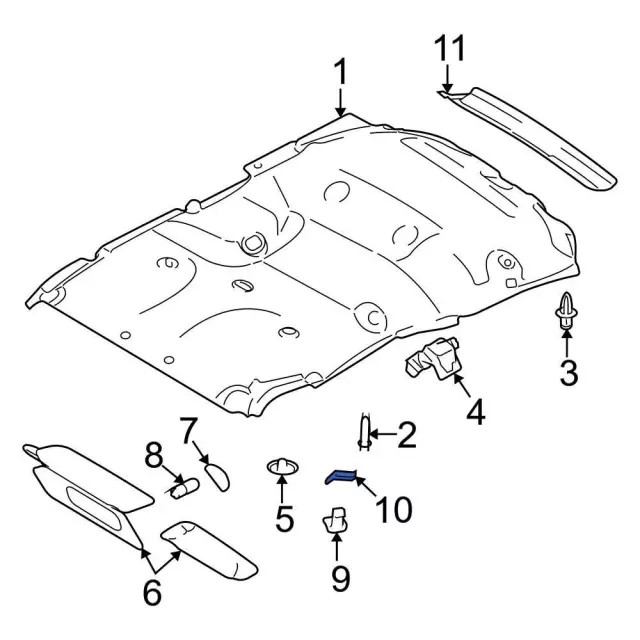 Genuine Ford Coat Hook 7L1Z7829024BC