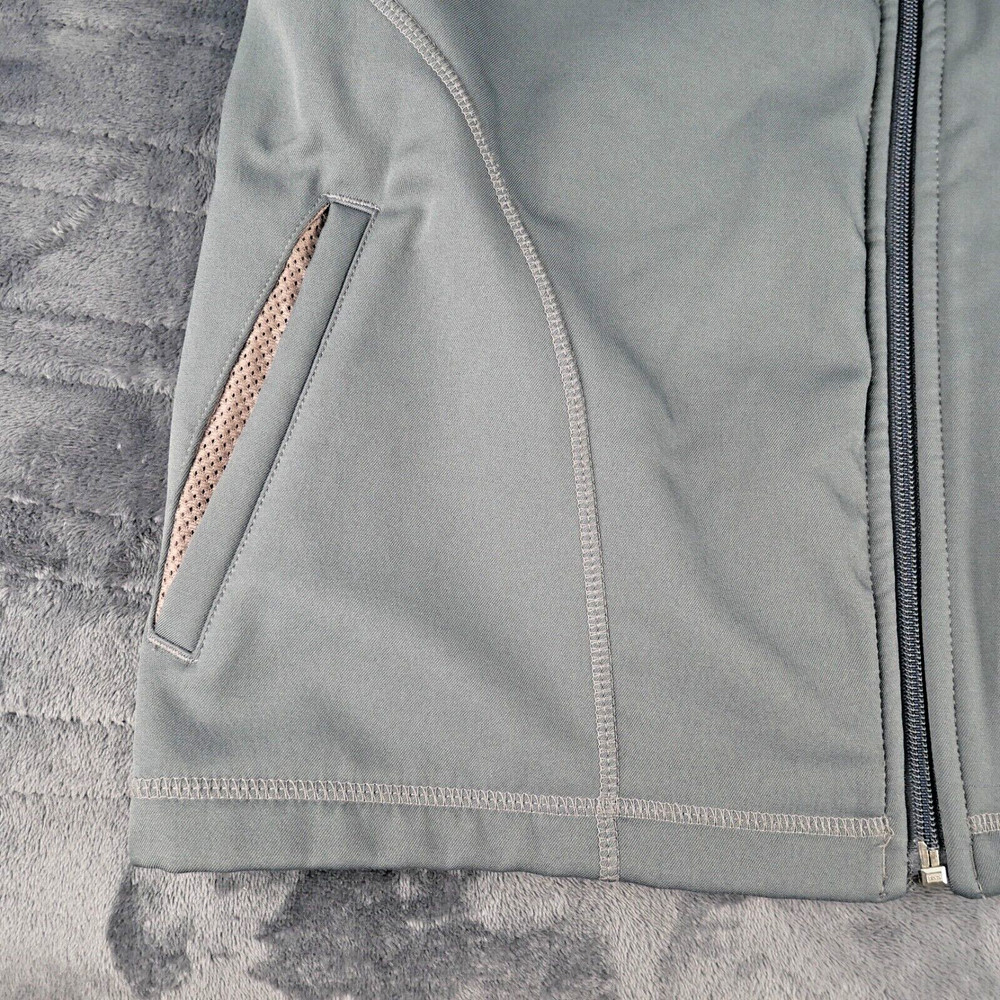 Helly Hansen Jacket Large Grey Fleece Softshell Windbreaker Workwear Full ZIp