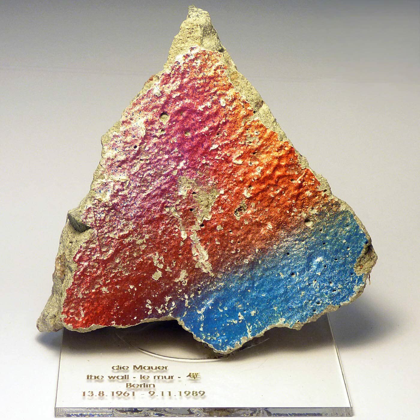 Authentic piece of the Berlin wall Extra large