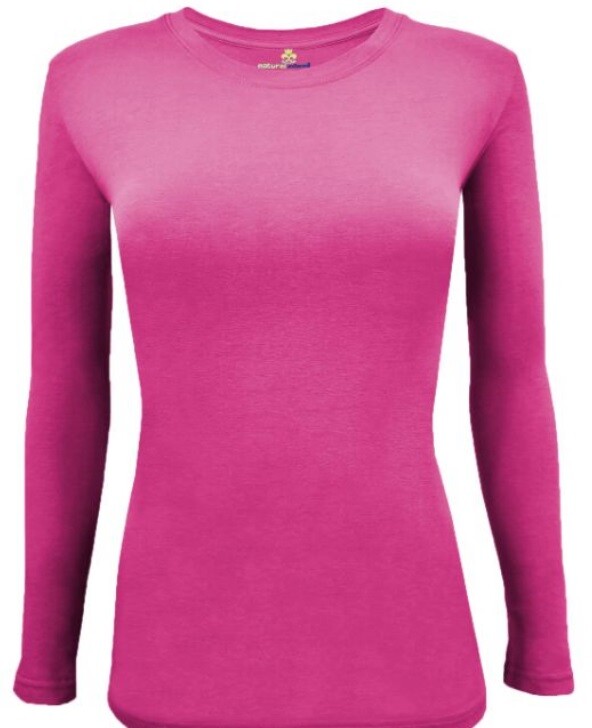 Natural Uniforms Women's Long Sleeve Under-scrub Stretch T-Shirt Scrub Top