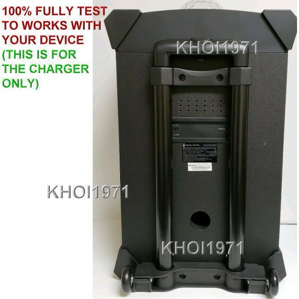 Wall AC adapter power cable for SDL9039 SINGING MACHINE CARNAVAL Karaoke System