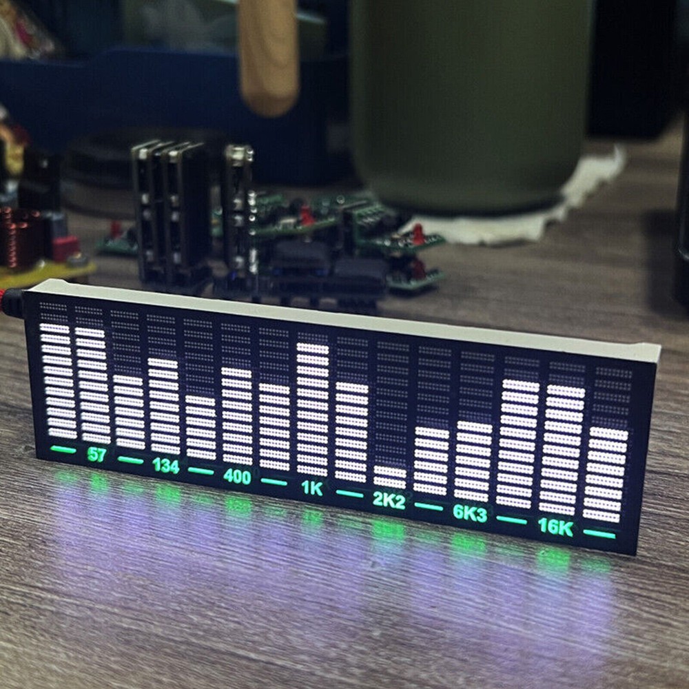 15-segment Spectrum Display VU Meter LED Sound-controlled Audio Level Indicator