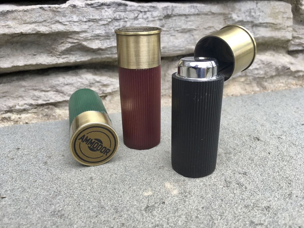Ammodor Shotgun Shell - Single Flame Jet Torch Butane Lighter | NEW