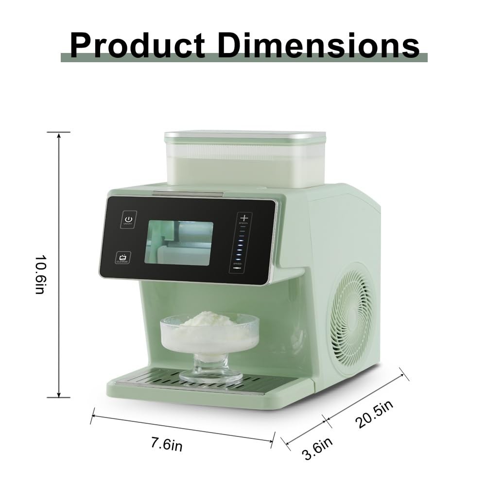 Shaved ice machine, Ice Maker, 2-in-1, Snow Cone Machine, Slushy Machine for ...