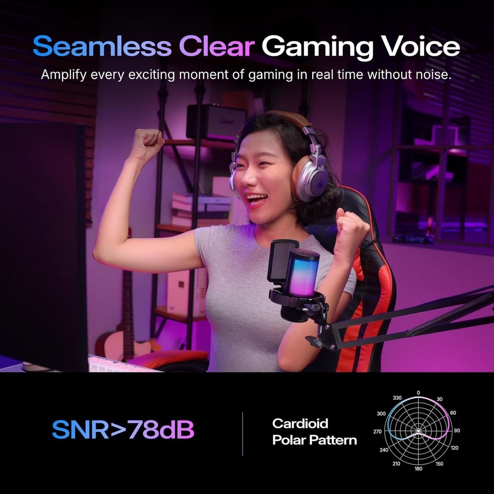 Gaming USB Microphone with Noise Cancellation - PC, PS4, PS5*