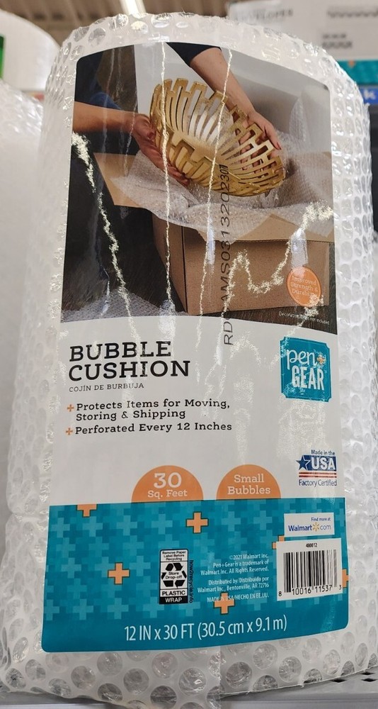 Pen+Gear Bubble Wrap 30sq.ft.