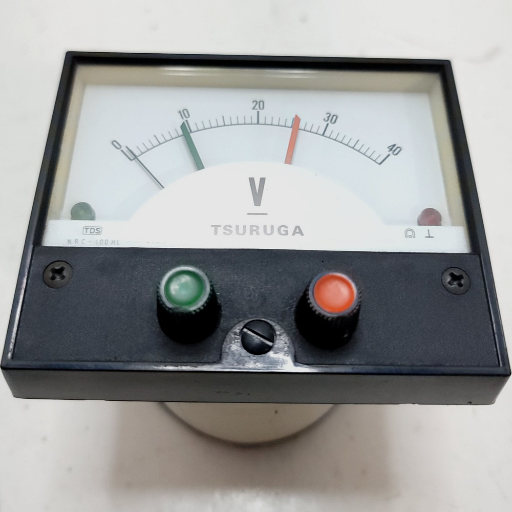 Tsuruga NRC-100HL 0-40VDC Voltmeter