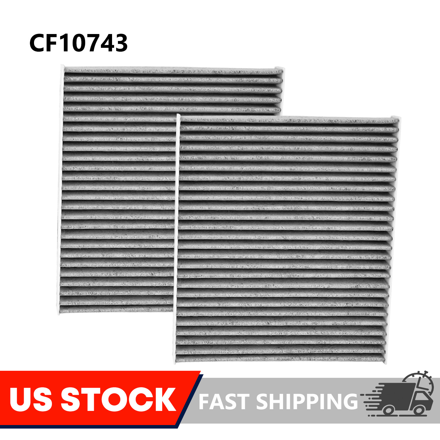 2-Pack CF10743 Cabin Filter for Infiniti EX FX Q50 Q60, Nissan Armada Titan