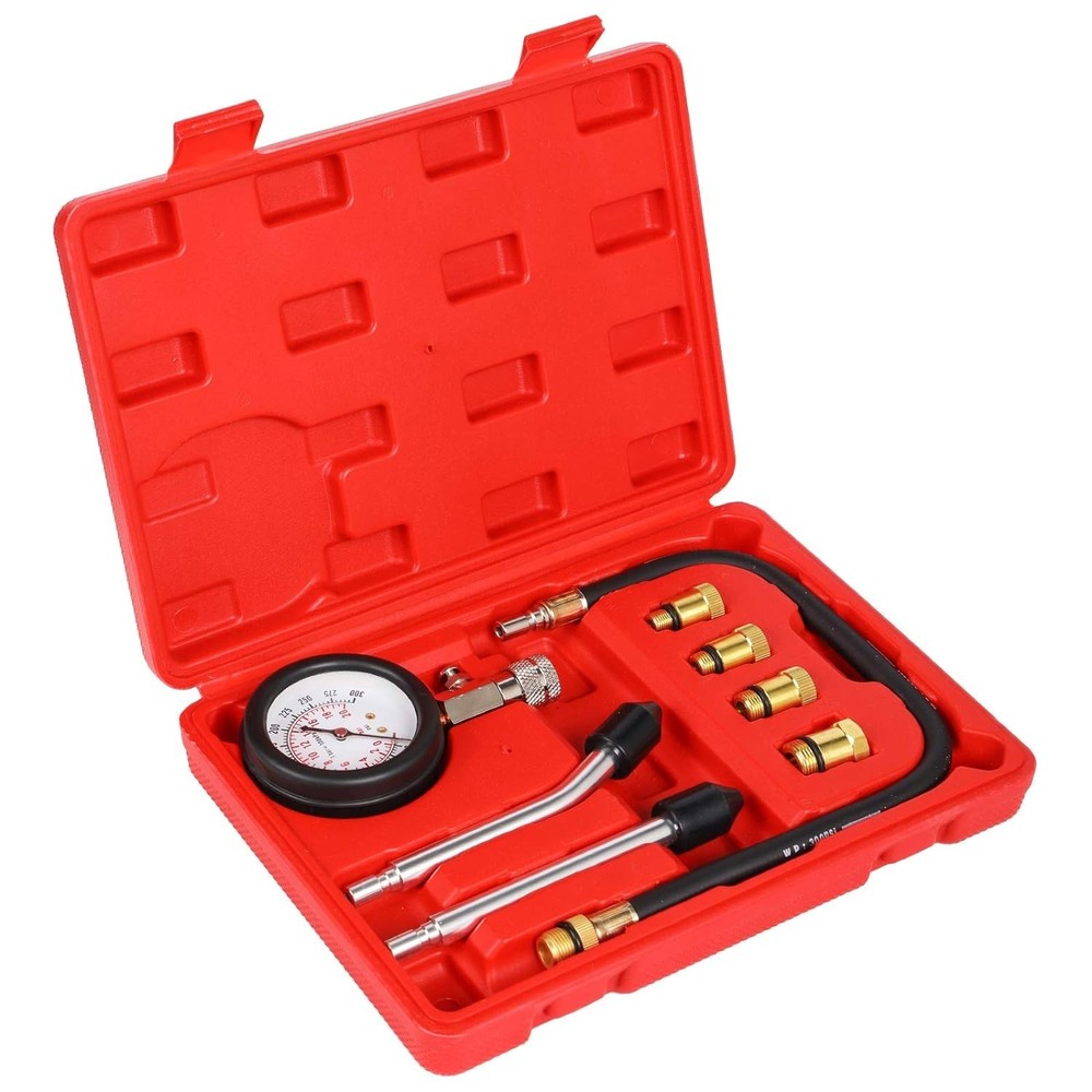 Cylinder Compression Tester Kit for Car Motorcycle Engine Pressure Gauge
