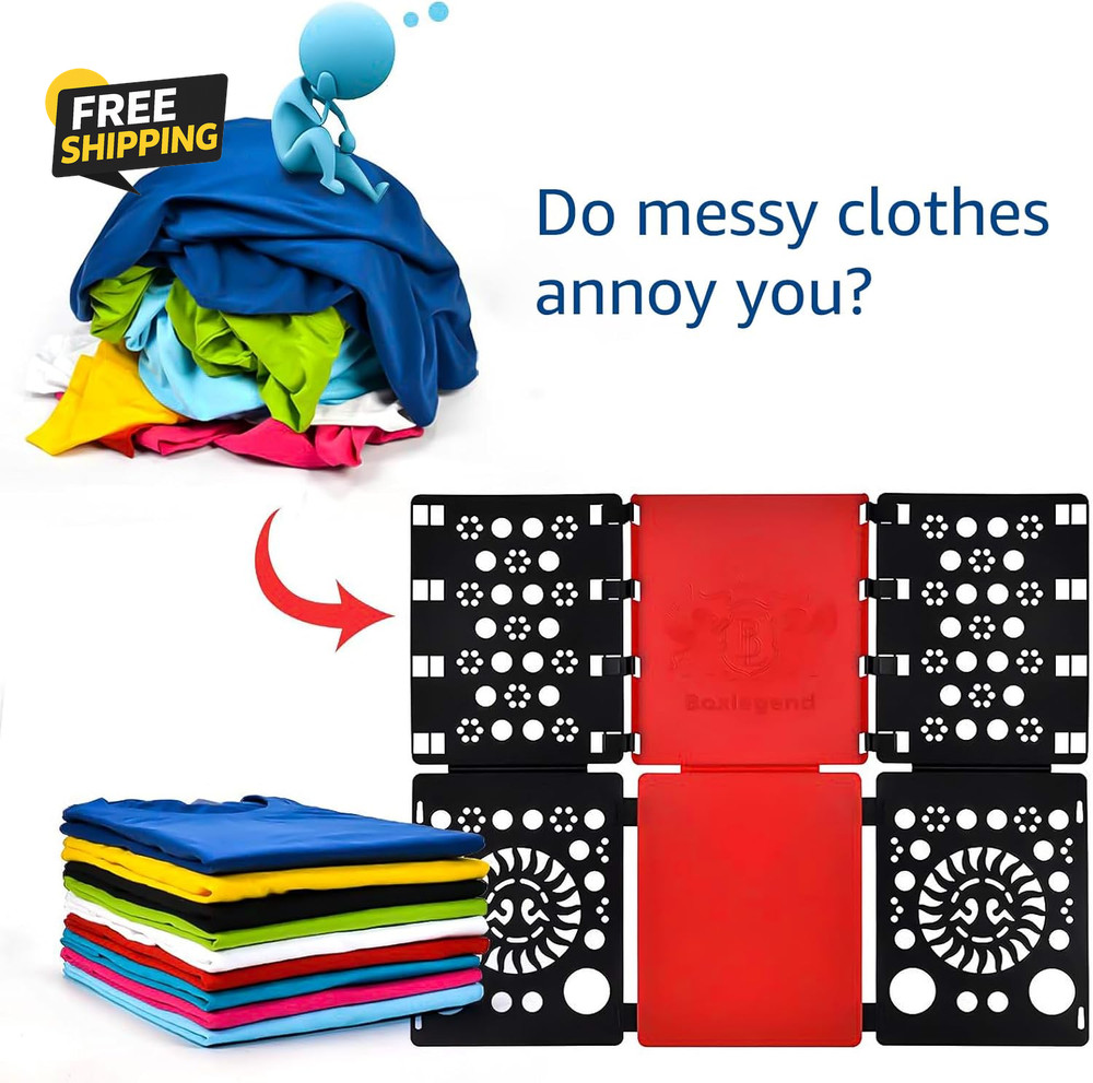 Version 3 Shirt Folding Board T Shirts Clothes Folder Durable Plastic Folding