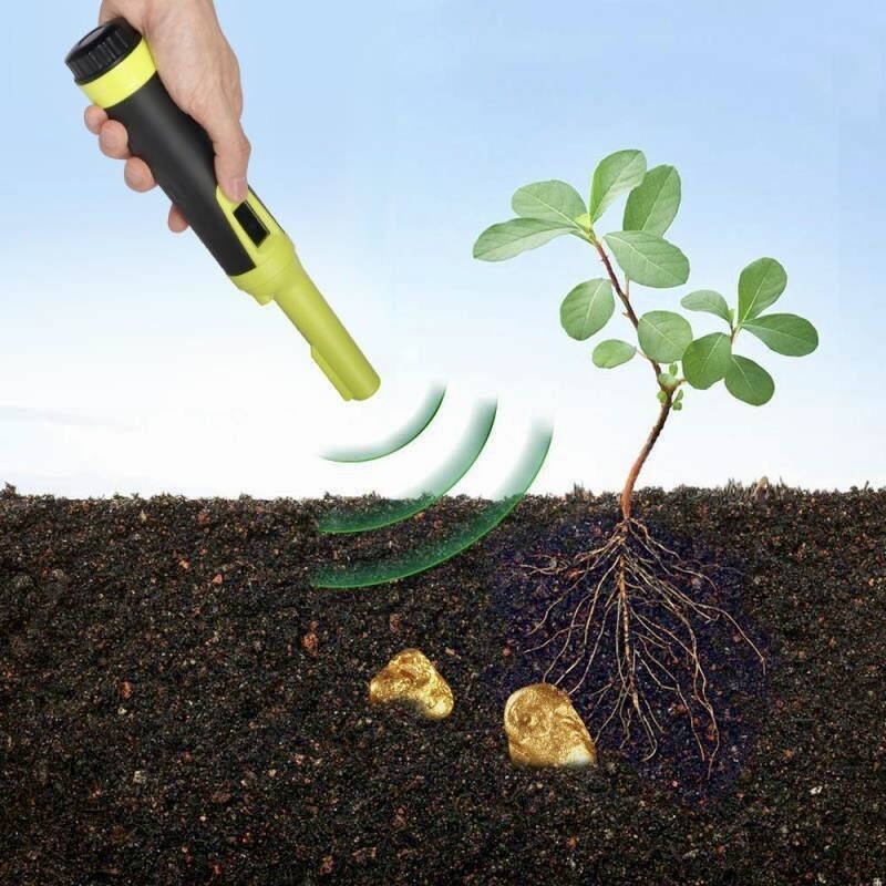 LED Display Waterproof Handheld Pin-pointer Metal Detector - 360° Search