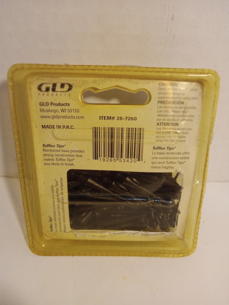 GLD FatCat Darts Tufflex Tips II 1/4 Soft Dart Tips (OPENED)