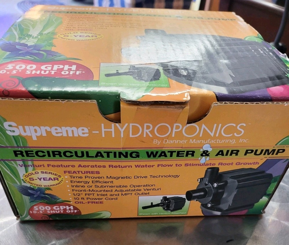 Supreme Hydroponics Recirculating Water & Air Pump