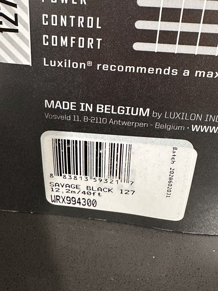 2 x Luxilon 127 Savage Black Tennis String
