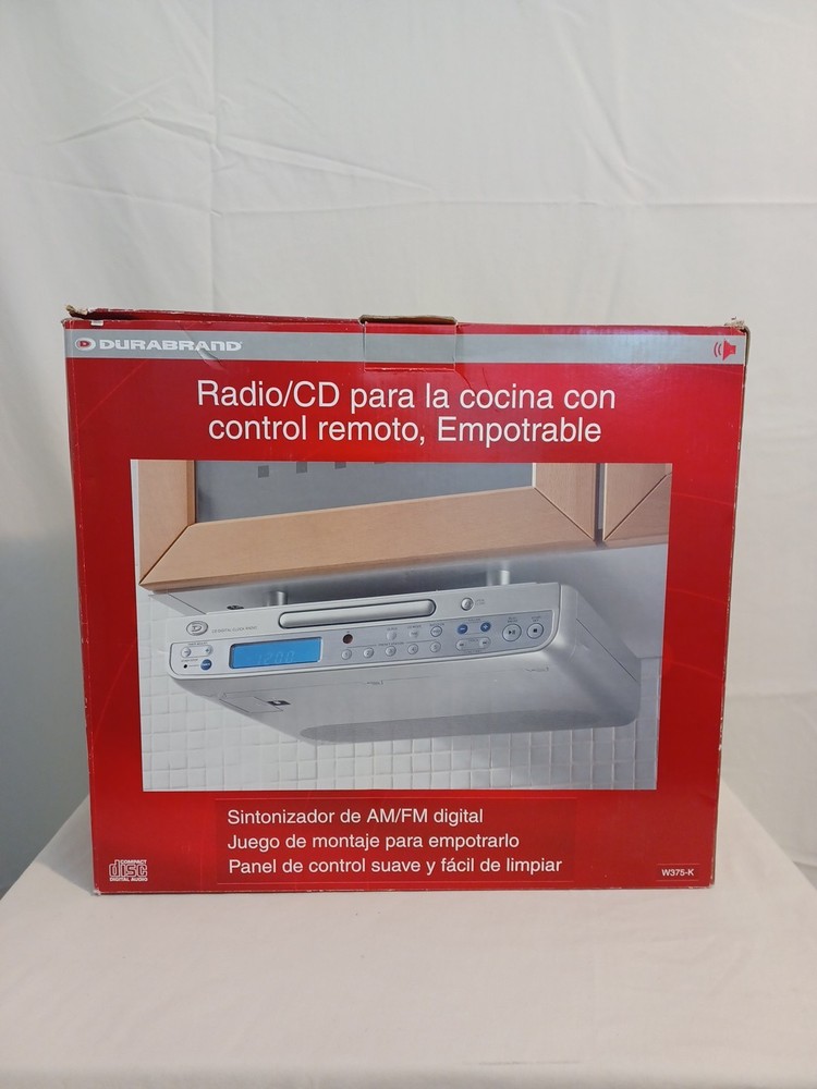 Durabrand Under Cabinet CD Radio Player w/ Remote *CD Player Does Not Work*