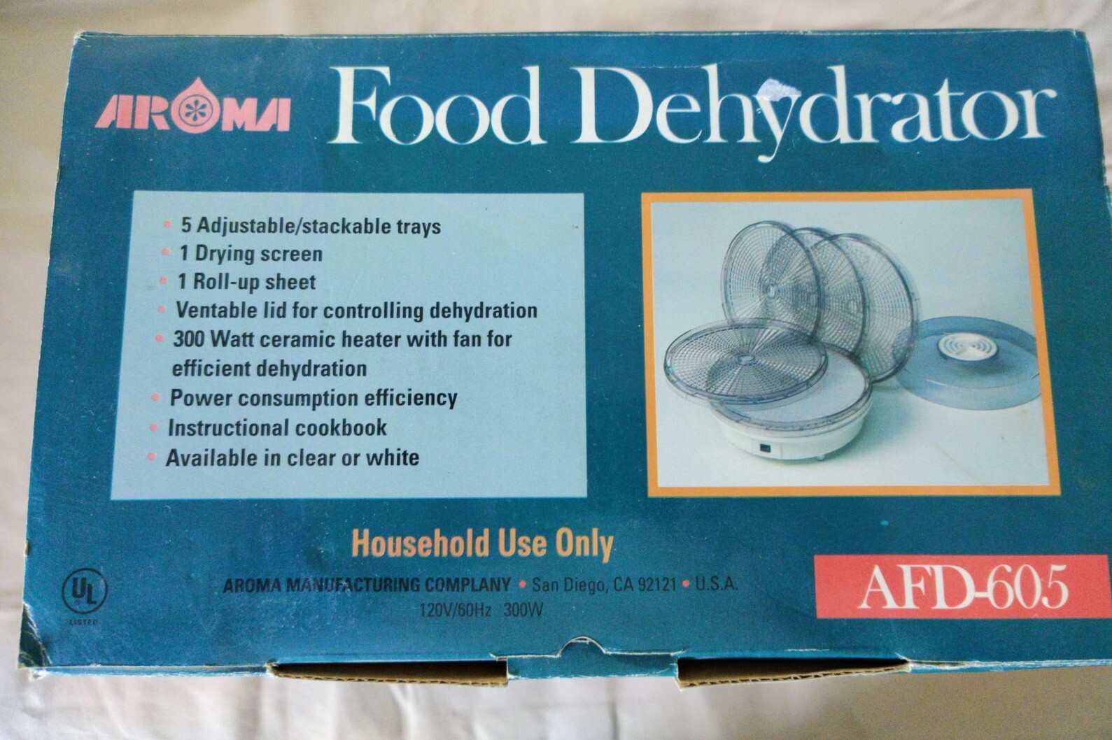 Food Dehydrator Aroma AFD-605 New Dried Fruits And Variety Of Jerky And Snacks