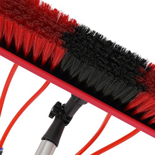 Solar Panel Cleaning Brush with Telescopic Pole for Outdoor Use
