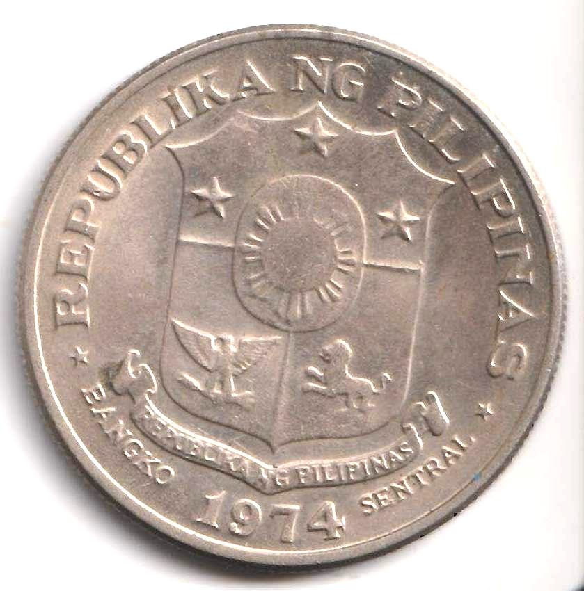 1974 Philippines 1 Piso coin
