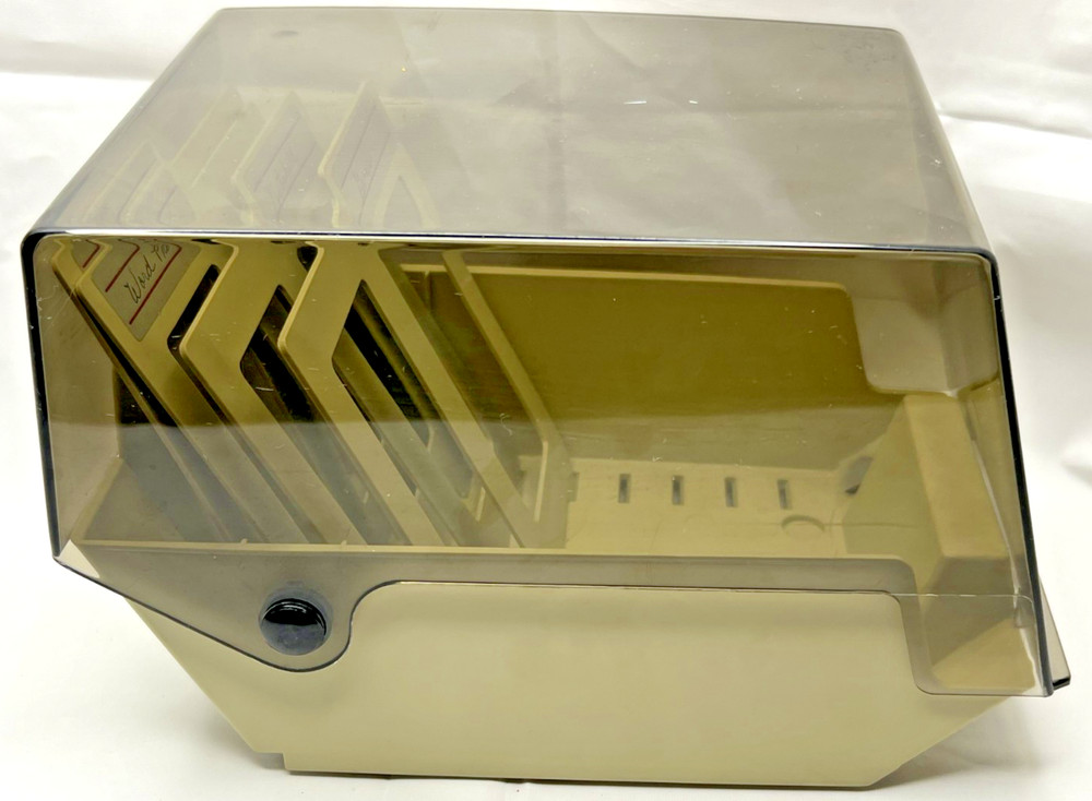 Vintage Data Case 5.25" Floppy Disk Storage Caddy w/ Adjustable Dividers
