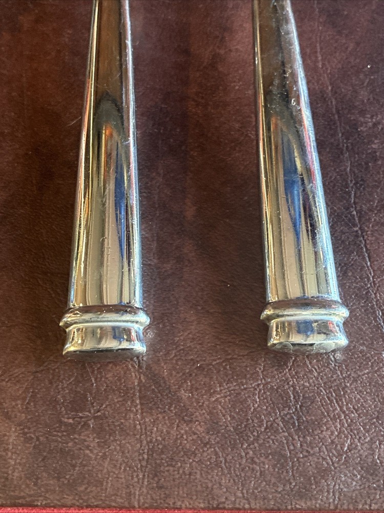 4 Guy Degrenne ABSOLU Glossy Stainless Flatware 8” Spoons