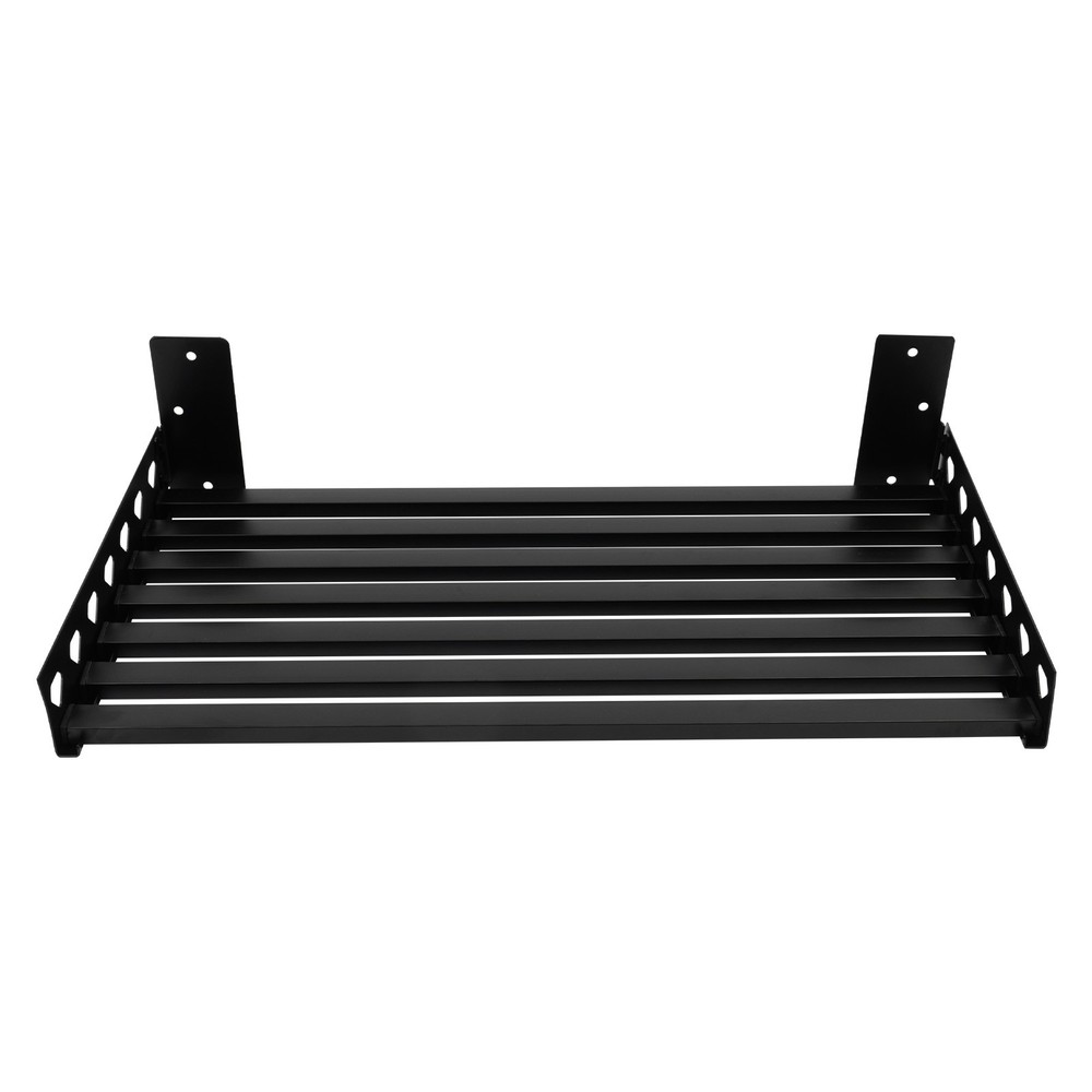 Microwave Oven Bracket Shelf Kitchen Holder Storage Rack Wall Mount with 4 Hooks