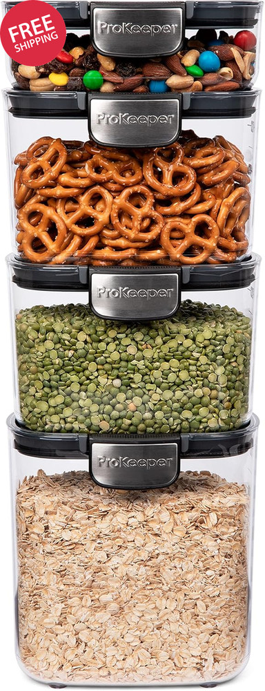Airtight Pantry Storage Containers Set Modular Kitchen Organizer