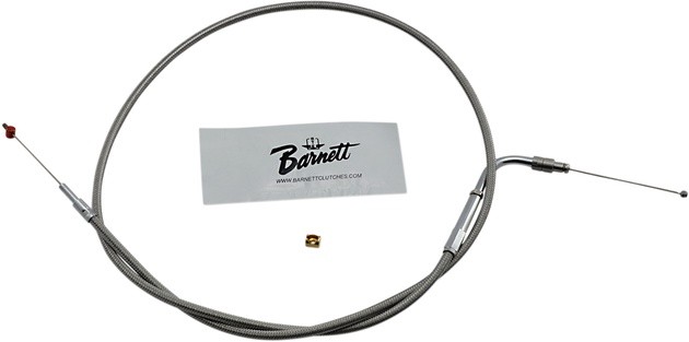 Barnett Pull Throttle Cable Stainless Braided #112560 Harley Davidson