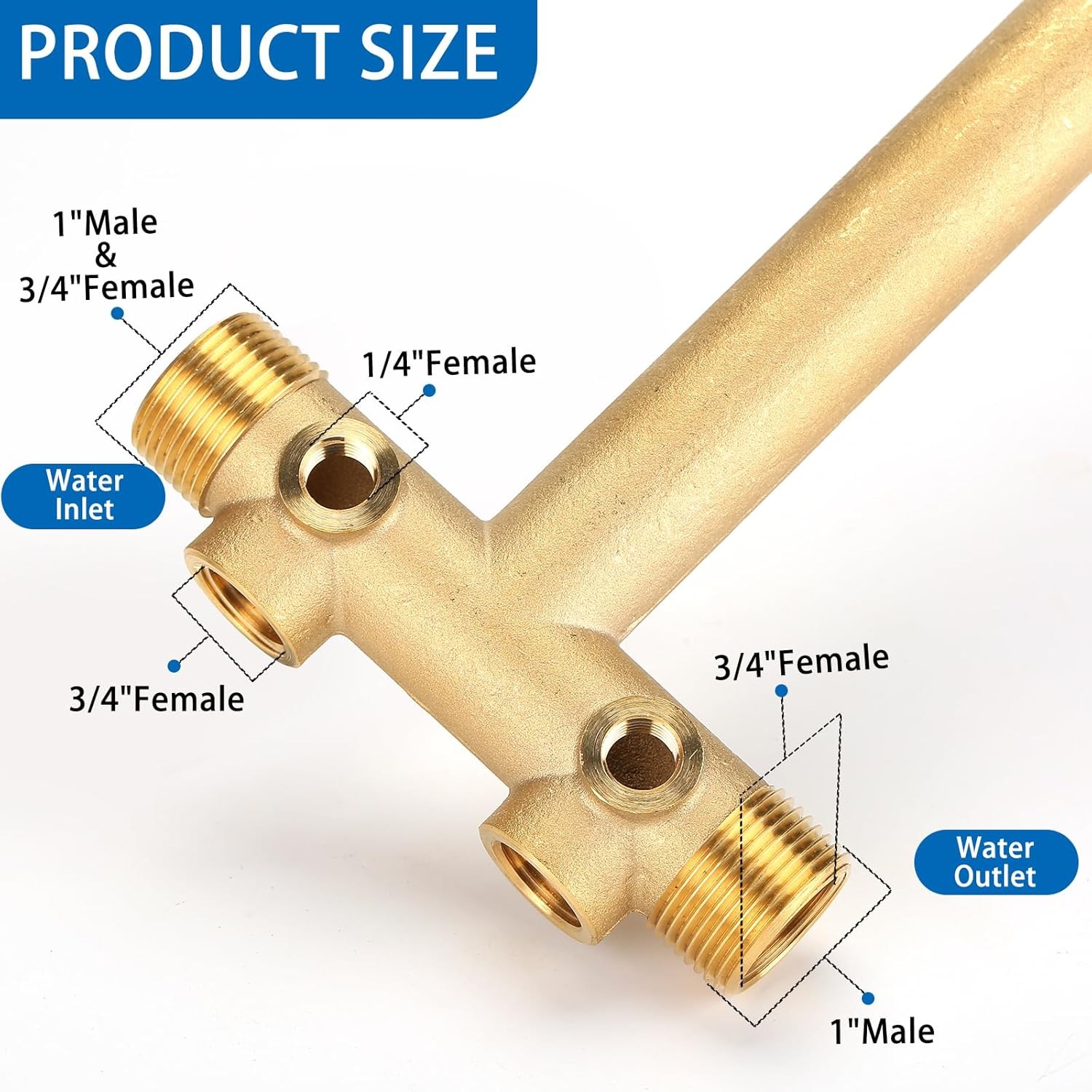 1 X 11 Well Pressure Tank Tee Kit For Water Well 40/60psi Pressure Switch Brass