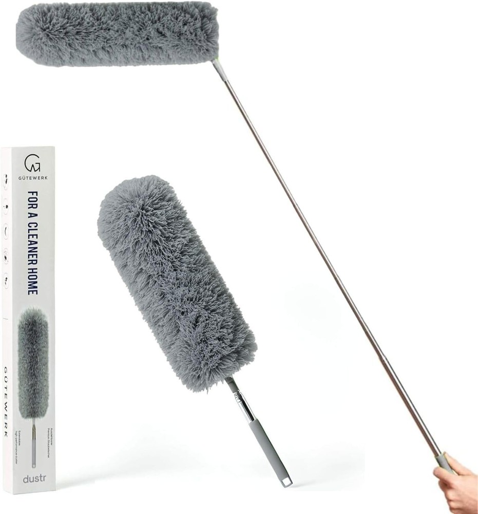 Extendable Feather Duster, Microfiber Duster, Ceiling Fan Duster, Feather Dus...
