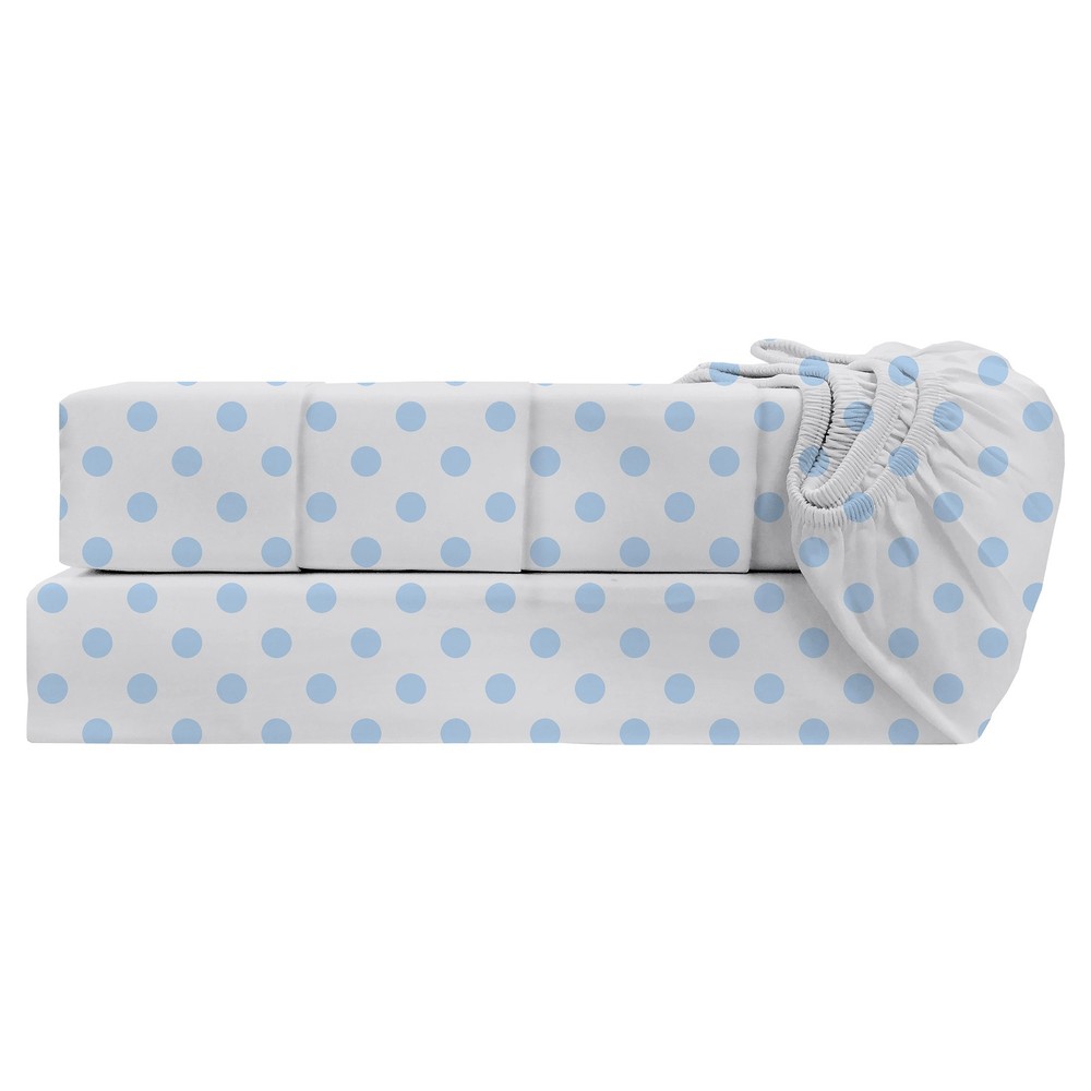 Swiss Collection Sheet Set  Double Light Blue