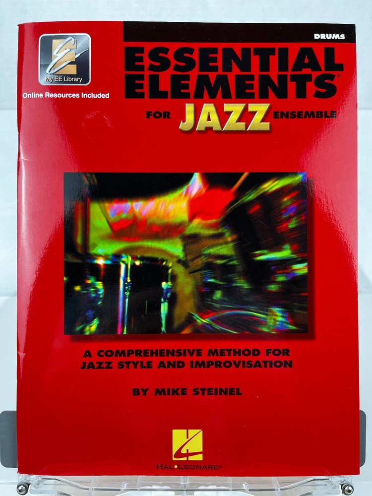 Drums Essential Elements for Jazz Ensemble Hal Leonard Book Online Audio