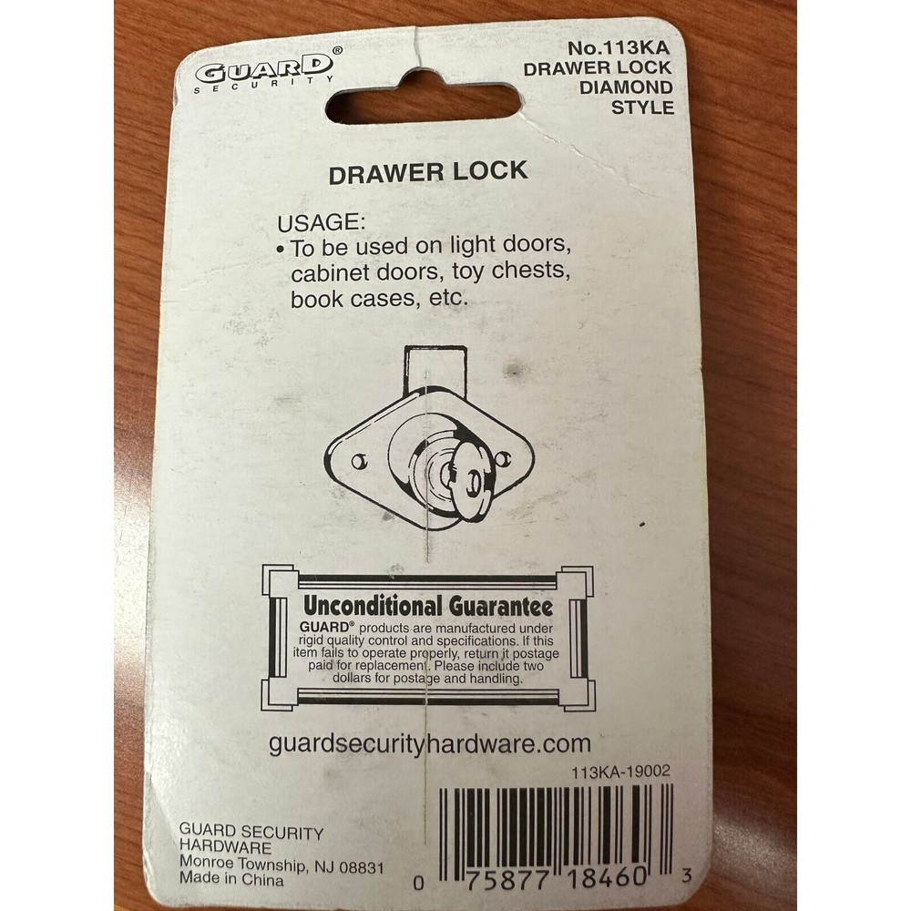 Guard Security Drawer lock 113KA
