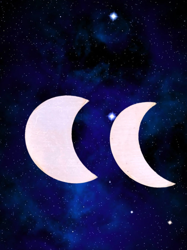 1.5" Raw Copper Crescent Blank- 10/pack 16oz Copper