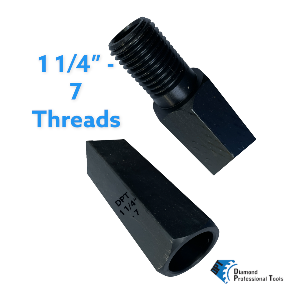 5 Pack Core Drill Bits Extension Adapter 1/4"-7 Thread 12" Length Fit core bits