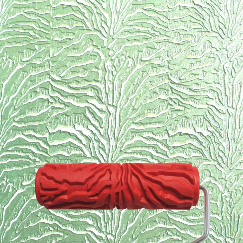 7'' Texture Roller DIY Decorative Art Pattern Paint Roller Rubber Roller for ...
