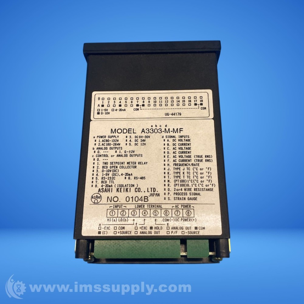 Asahi Keiki Co A3303-M-MF Digital Panel Meter 5297