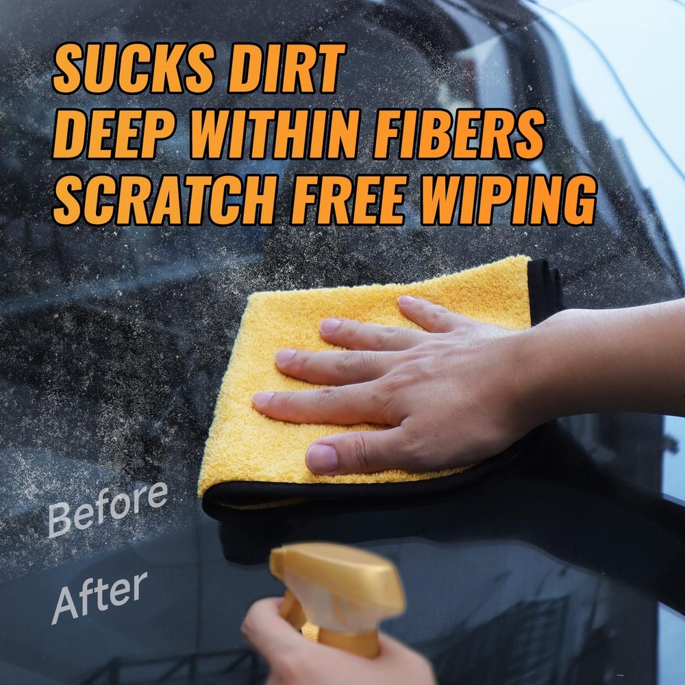 MRD's Home 3 Pack Microfiber Towels for 3PACK, Orange