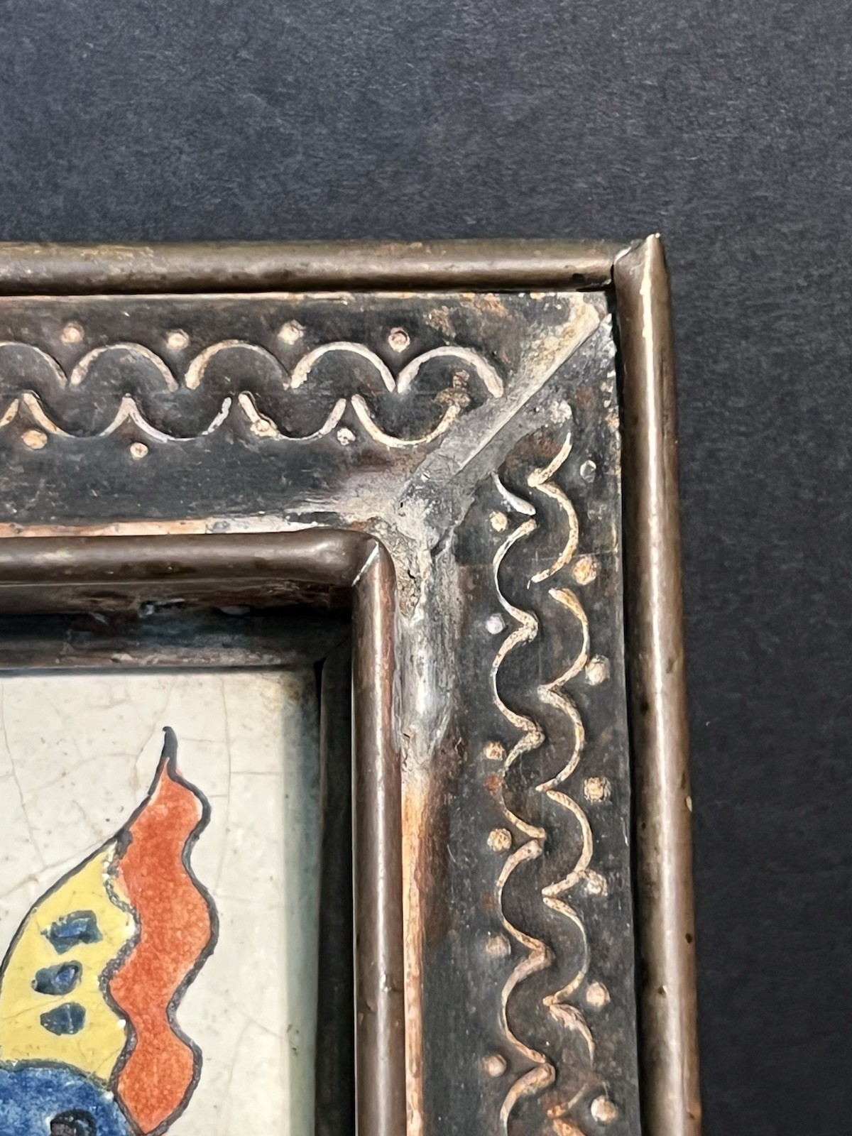 MID CENTURY GENE BYRON TRINKET DISH 6” SIGNED MEXICAN STUDIO ART COLLECTIBLE