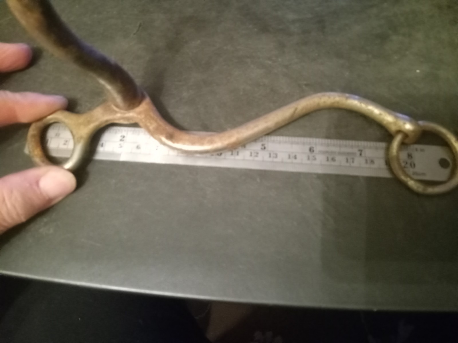 Used gaited horse bit long low port 5 in mouth pleasure bit